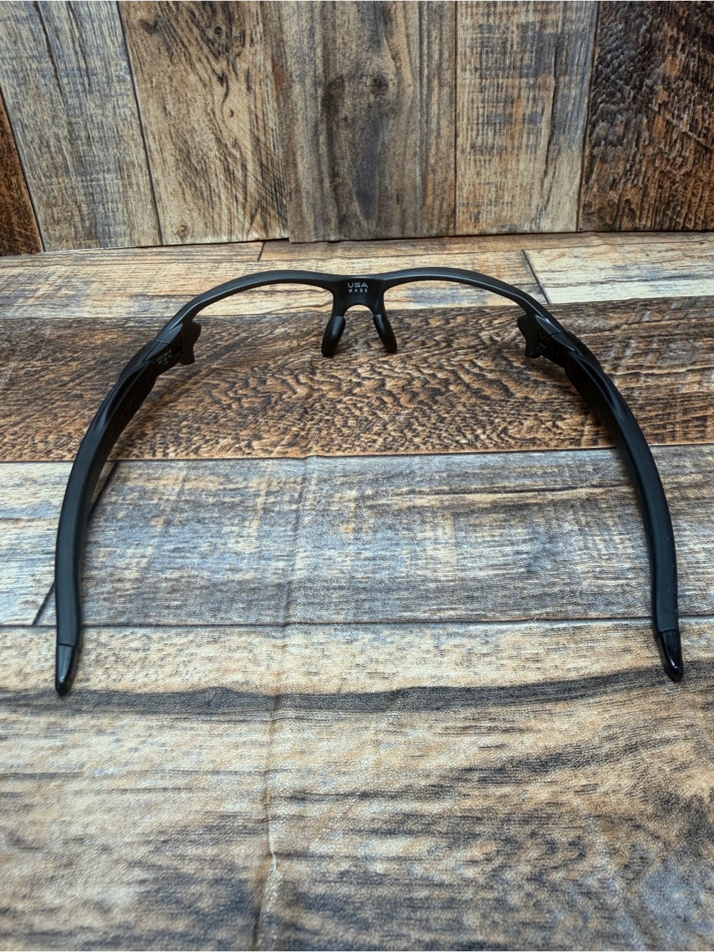 Oakley Flak 2.0 Replacement Frame Only Made in USA Black Polished Logo NO LENS - Picture 4 of 11